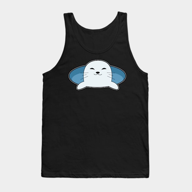 Cute Little Seal Tank Top by Imutobi